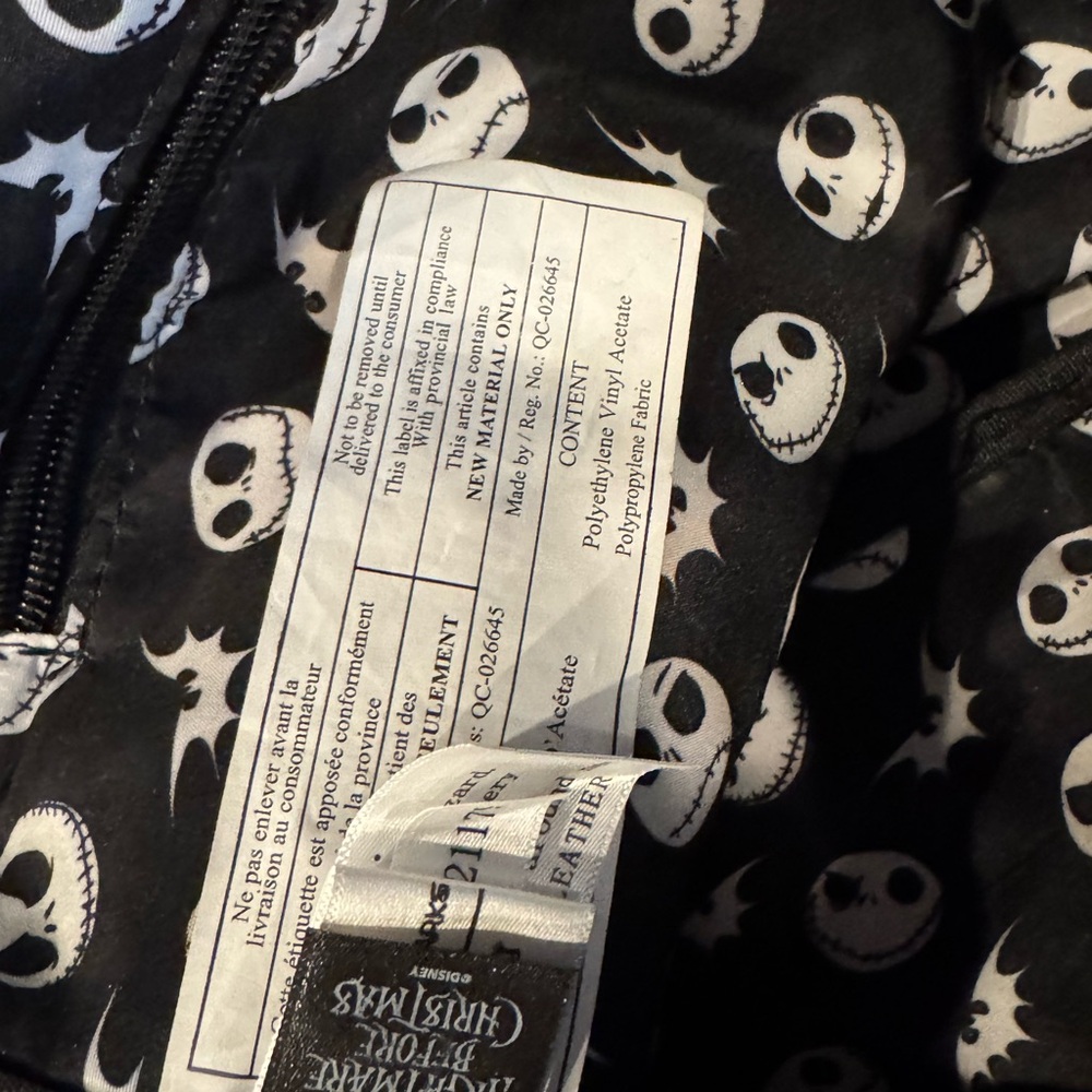 Disney Gray Fabric Patch Backpack with Embroidere… - image 5